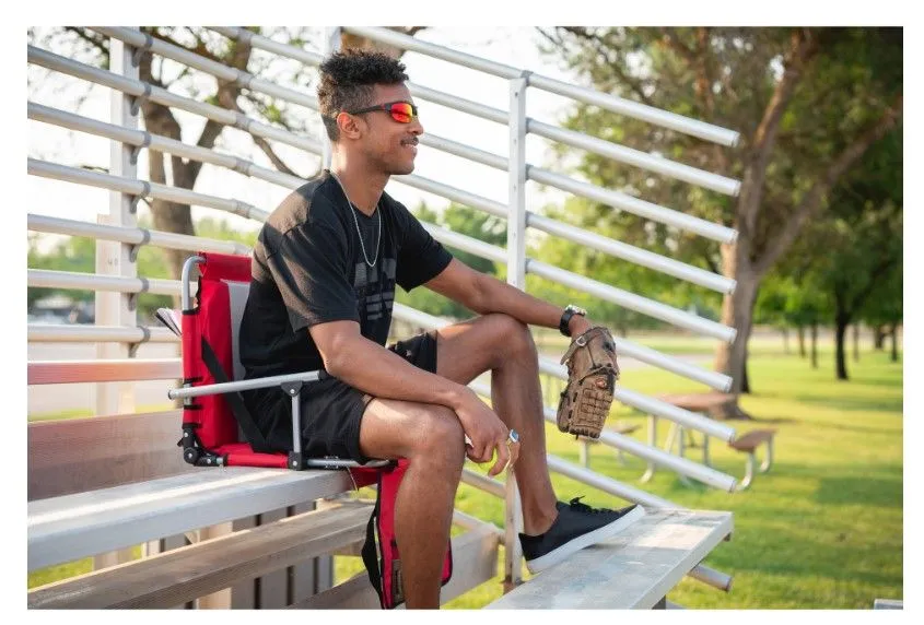 STADIUM SEAT WITH ARMS - RED